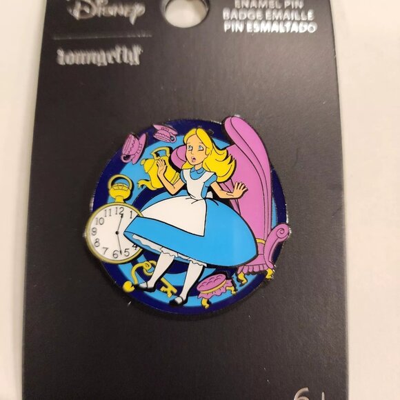 Loungefly Disney Alice in Wonderland Alice Falling Enamel Pin NEW - Picture 10 of 10